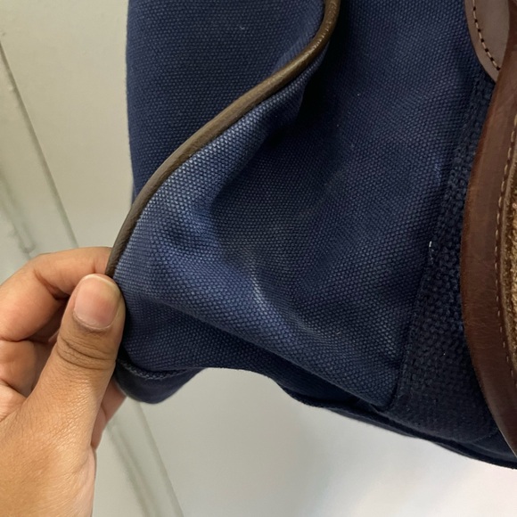 Grosvenor Elegant Blue and Brown Men's Duffel Bag - Picture 9 of 13